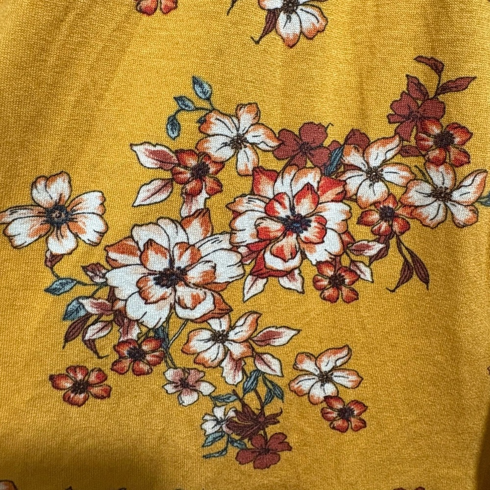 Torrid Yellow Floral Cutaway High-Neck Jersey Maxi Dress Size 1X NWT - Picture 9 of 13